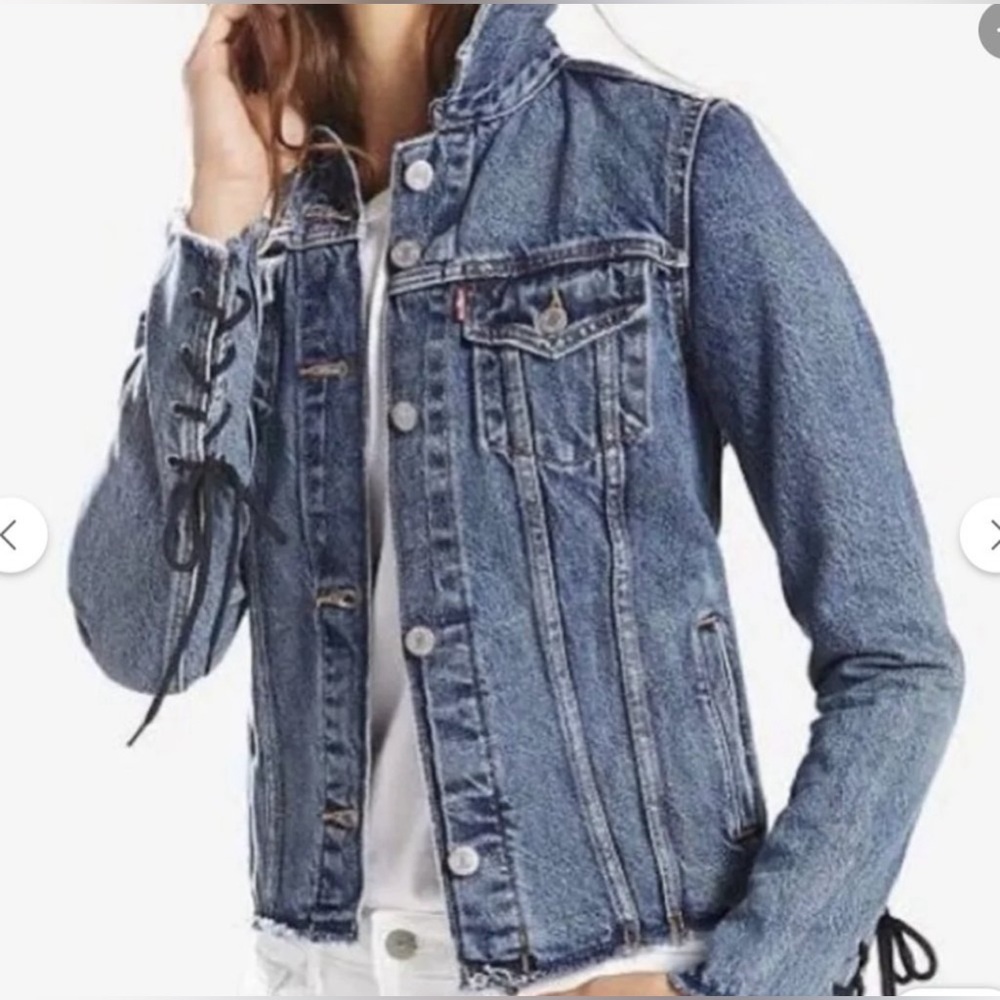 LEVI'S
Trucker Cotton Lace-Up Denim Jacket 100% COTTON Jean Jacket - Picture 2 of 12